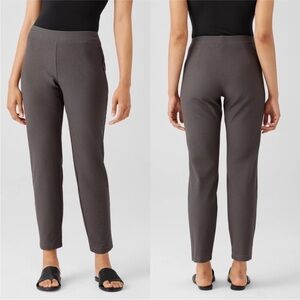 Eileen Fisher Washable Stretch Crepe Pant Slim Fit
Ankle Length Gray
